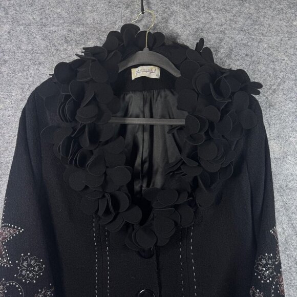 TARSIANI Wool Blend Whimsigoth Y2K Grunge Coat Jacket Made in Italy Size 40 - Picture 4 of 14